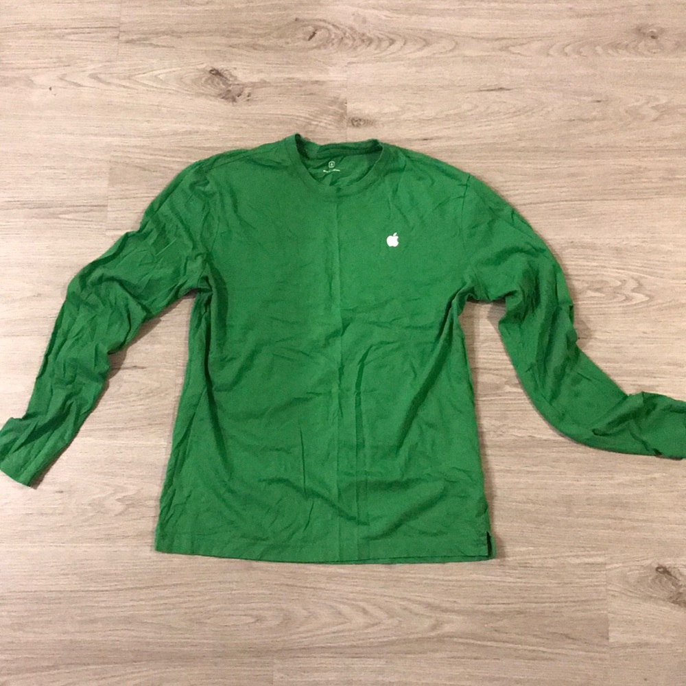 Authentic Long Sleeve Green Apple Store T-Shirt
